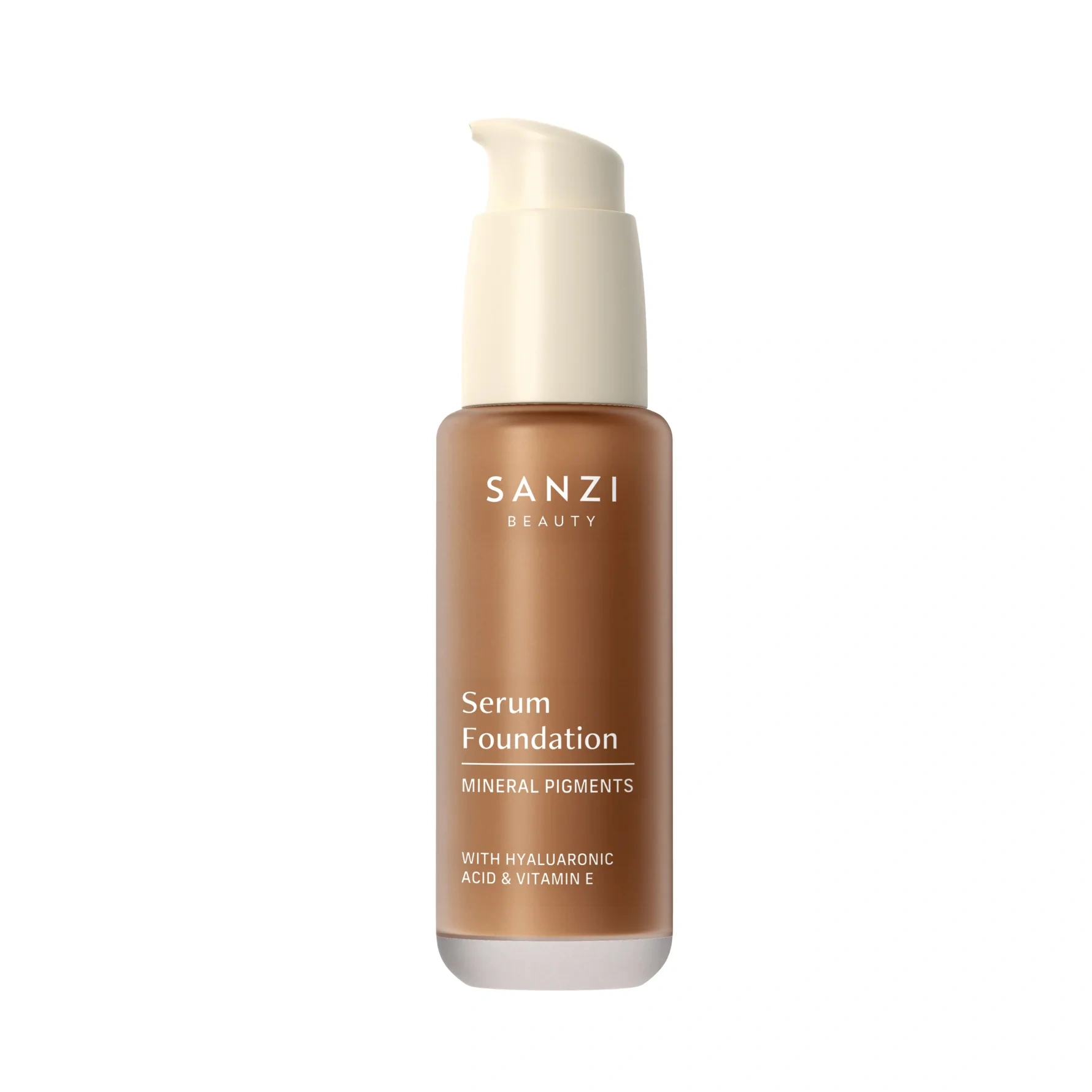 Sanzi Beauty Serum Foundation Mineral Pigments 10 Deep Neutral Golden