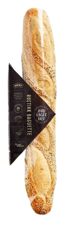Meny Fin rustikk baguette m/frø Håndlagd