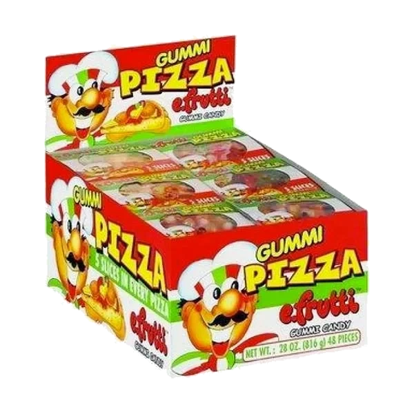 Pizza Gummi Candy (Kartong 48stk)