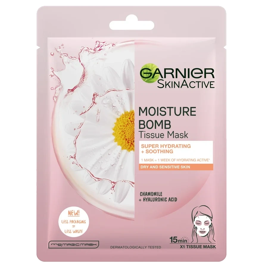 Garnier SkinActive Moisture Bomb Super Hydrating & Soothing Sheet Mask 100 MLT