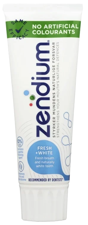Zendium Tannkrem Fresh&White 75ml