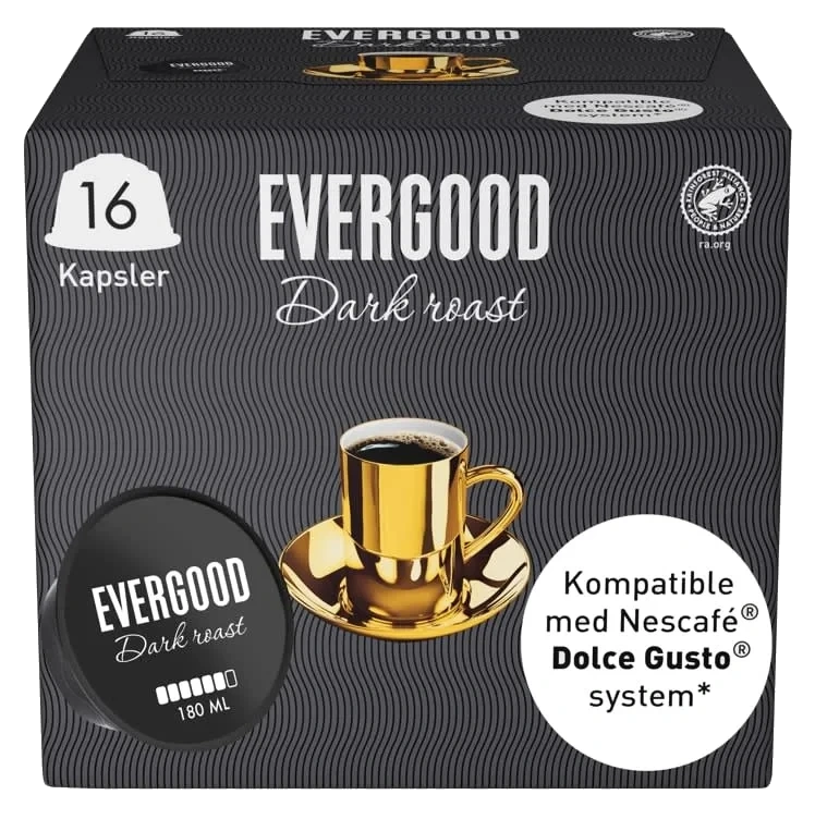Evergood Dark Roast Kaffekapsel 16stk