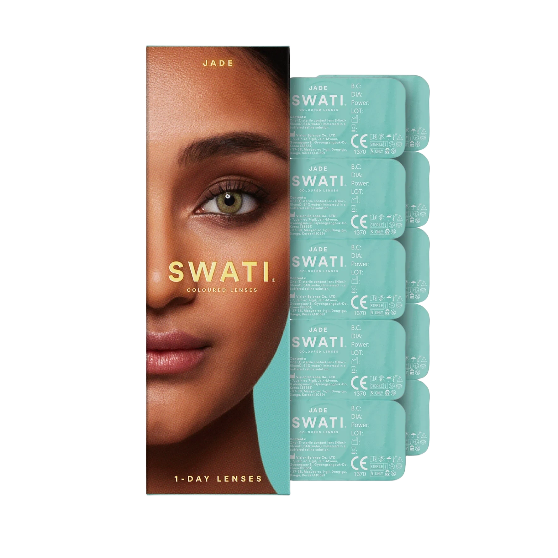 SWATI Cosmetics Coloured Lenses Jade 1-Day Lenses