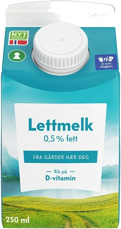 Lettmelk 0,5%  25cl
