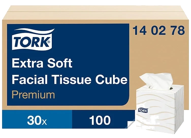 Ansiktsservietter extra soft kube  100stk
