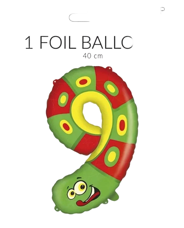 Folieballong Dyr Siffer 9 40cm