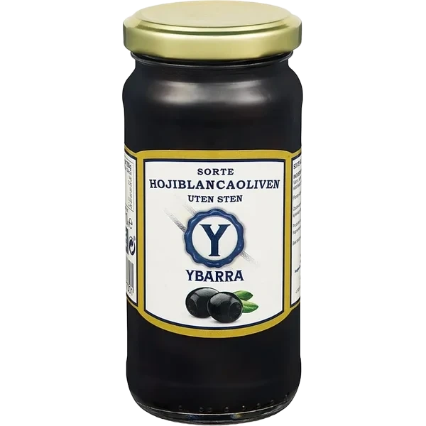 Oliven Sorte U/sten 230g Ybarra