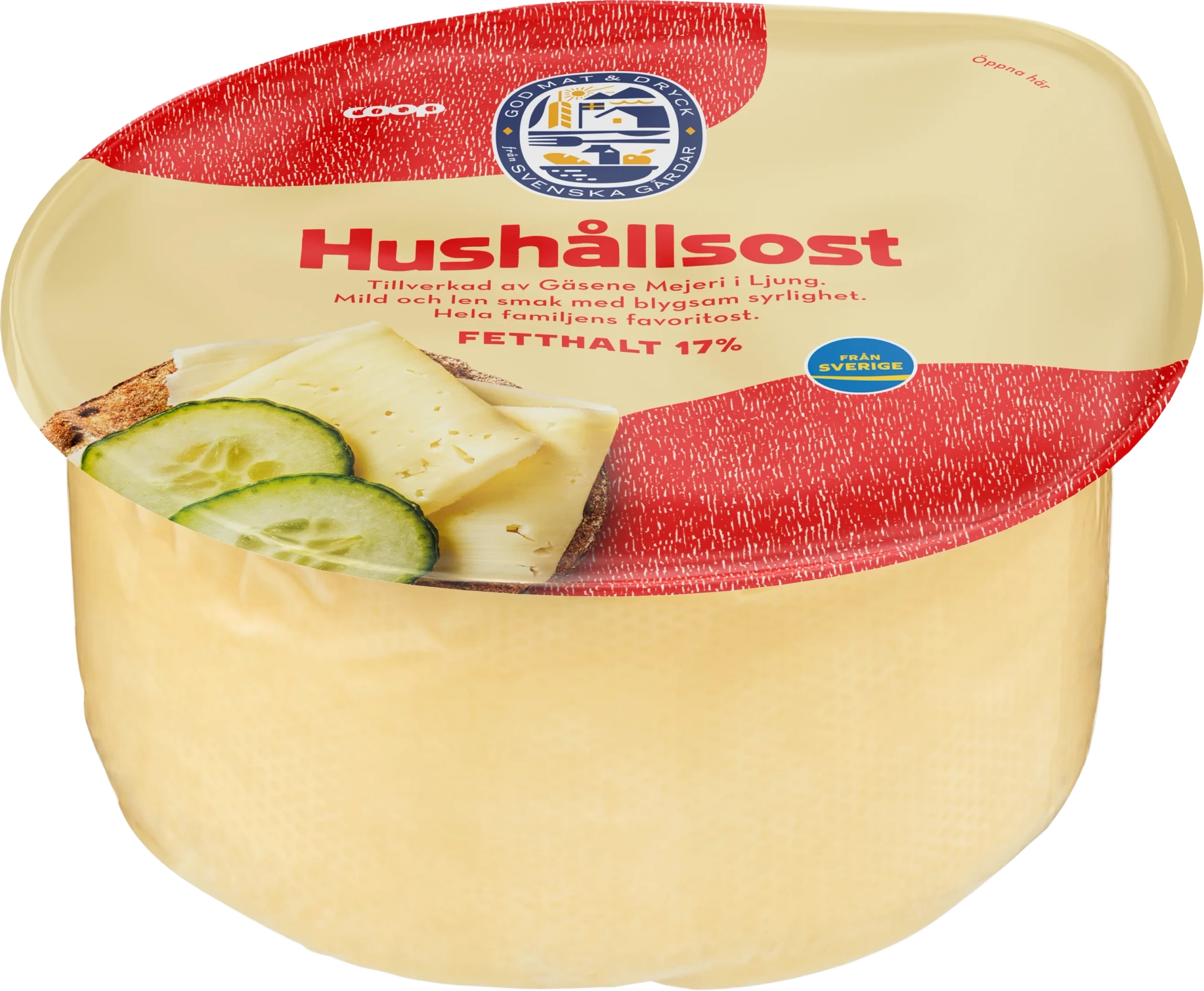 Hushållsost 17%