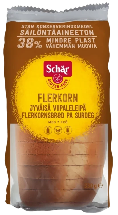 Schar Flerkornbrød Skivet Glutenfri 300g
