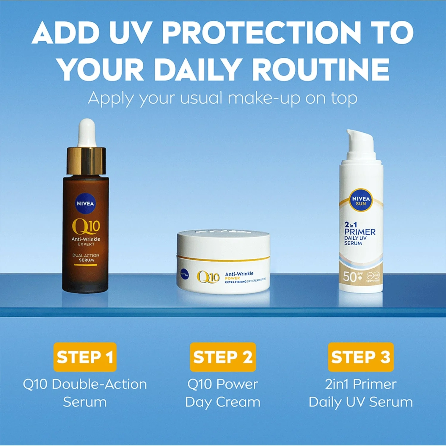 Nivea Sun Spf50+ Primer Daily Uv Serum 30ml