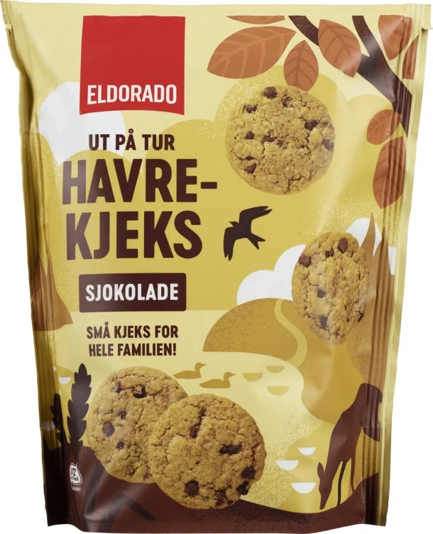 Havrekjeks m/sjokolade 150g Eldorado