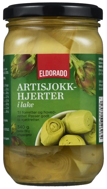 Artisjokkhjerter i Lake 340g Eldorado