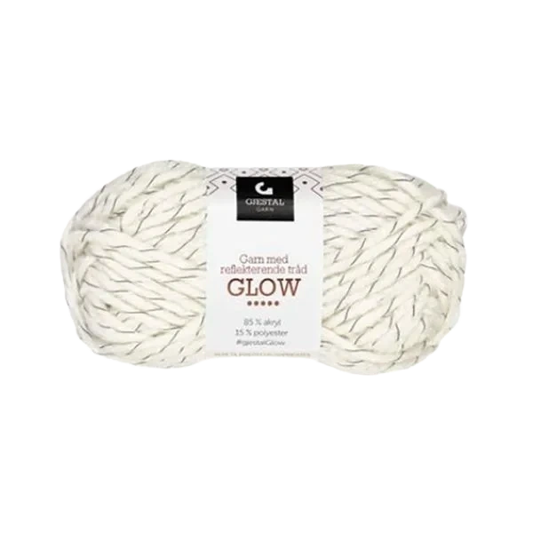 Glow Garn 50g - Hvit #148