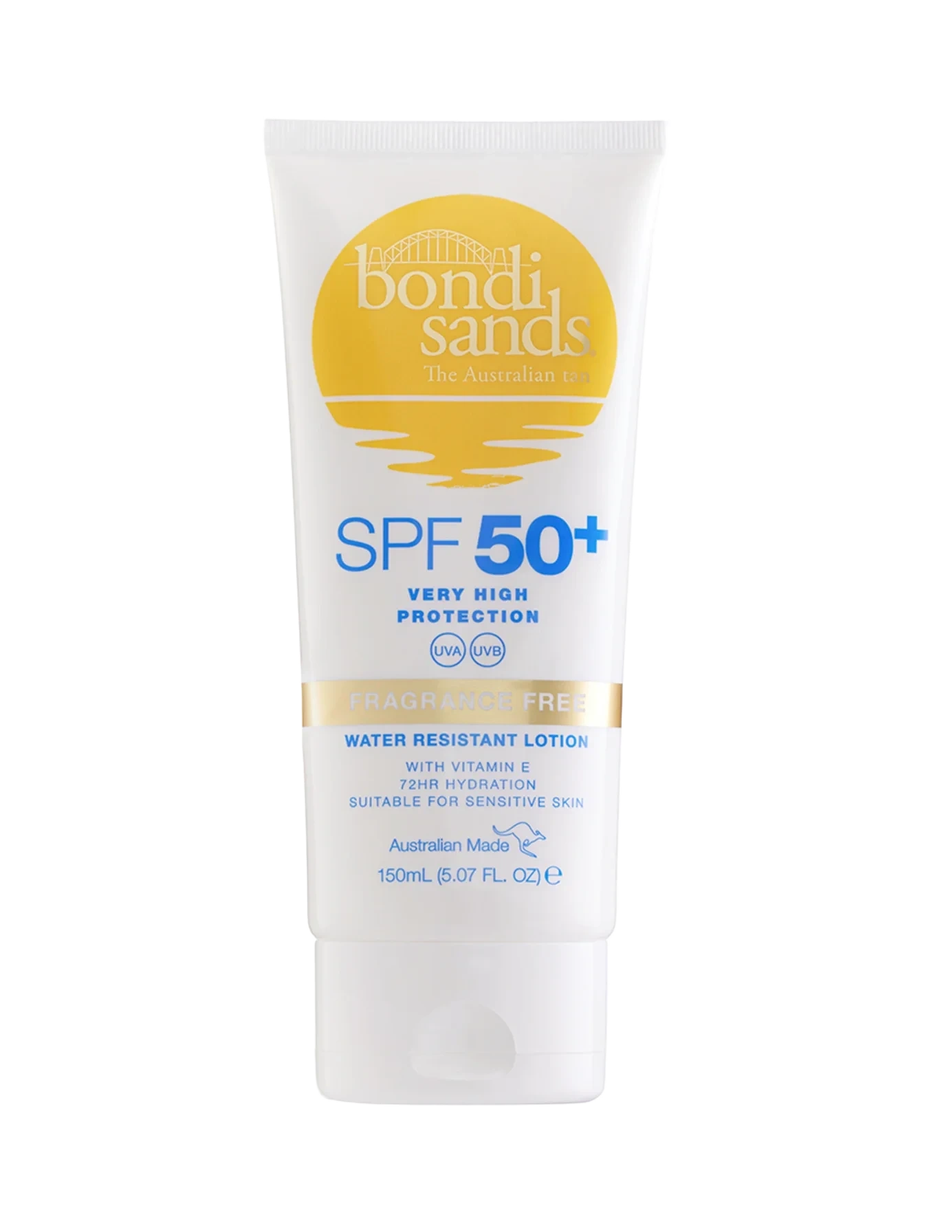 Bondi Sands SPF50+ Fragrance Free Body Suncreen Lotion 150 ml