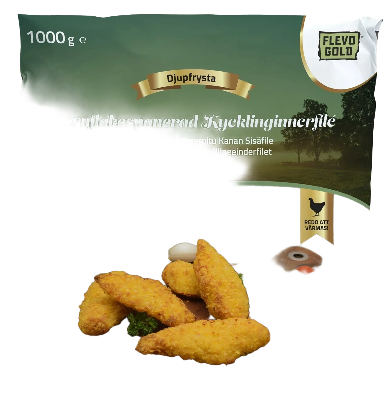 Cornflakessprödbakad Kycklinginnerf
