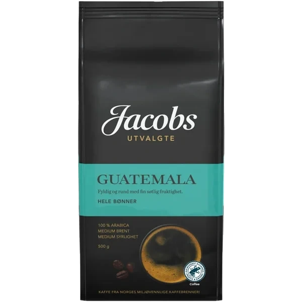 Jacobs Guatemala Kaffe Hele Bønner 500g