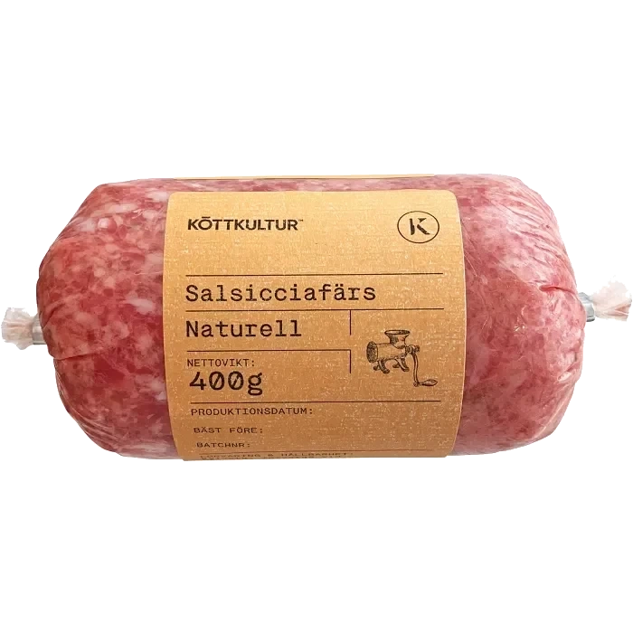 Salsicciafärs Färsk Naturell 400g Köttkultur
