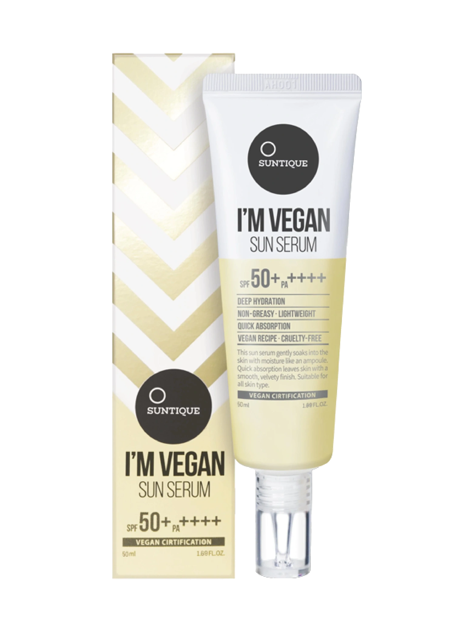 Suntique I’m Vegan Sun Serum SPF50+ PA++++, 50 ml