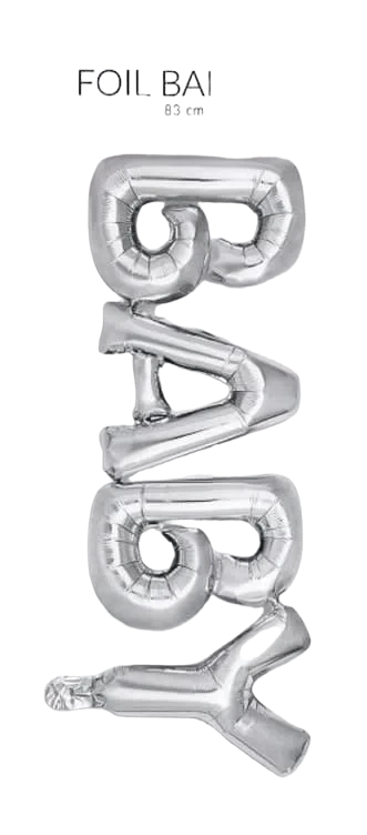 Folieballong 75cm Baby Tekst