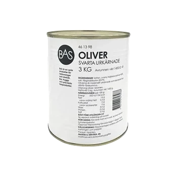 Oliver svarta utan kärna