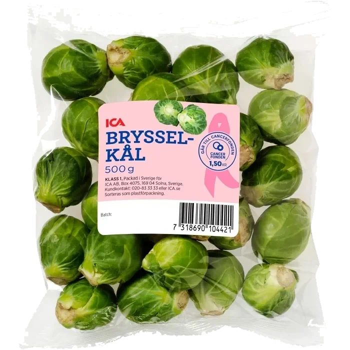 Brysselkål 500g Rosa Bandet Klass 1 ICA
