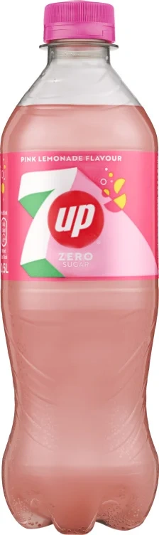 7up Zero Pink Lemonade 0,5l flaske
