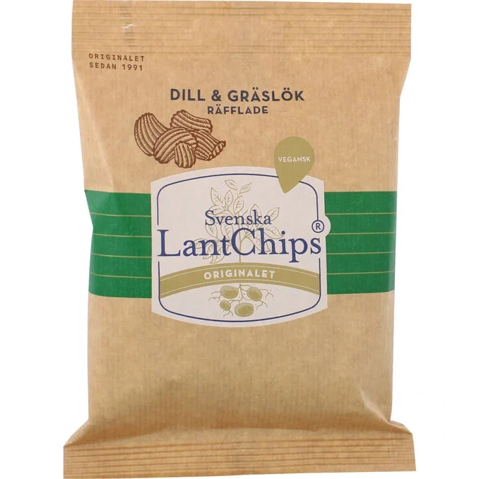 Räfflade Chips Dill & Gräslök Mini