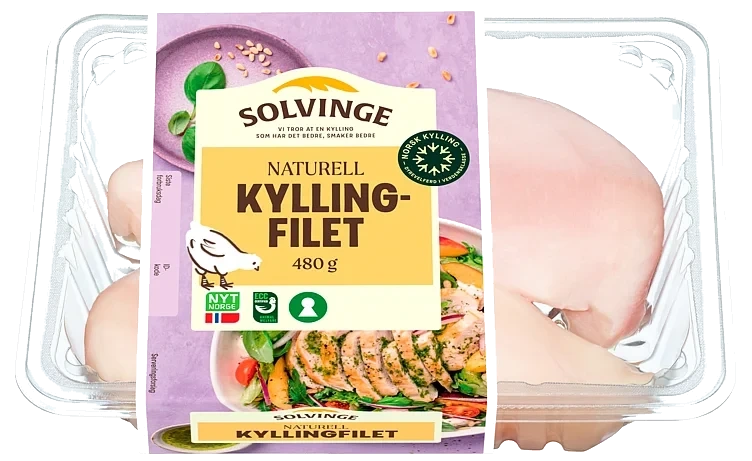 Kyllingfilet naturell  480g
