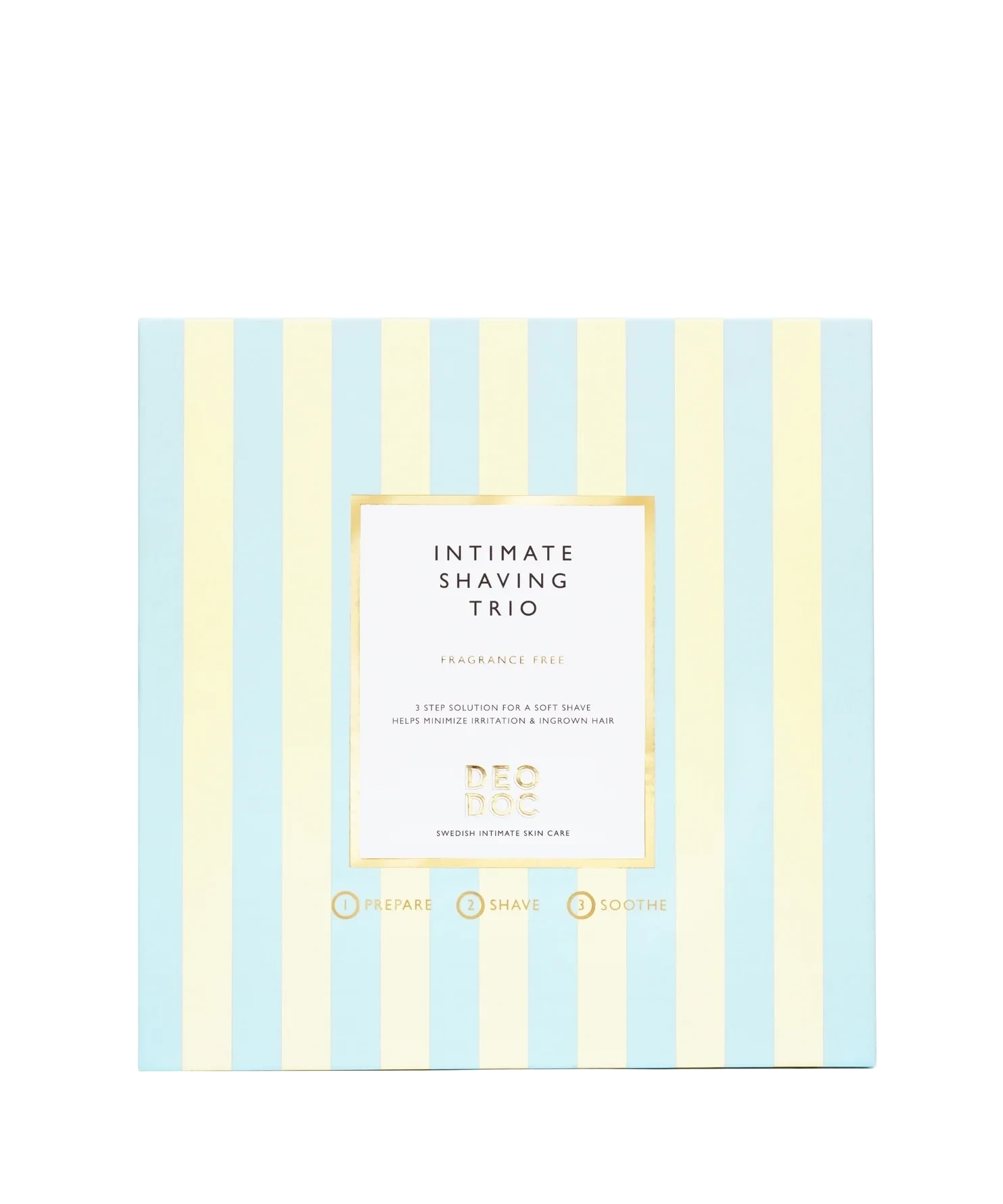 DeoDoc Intimate Shaving Trio Fragrance Free 3 Full Size Products