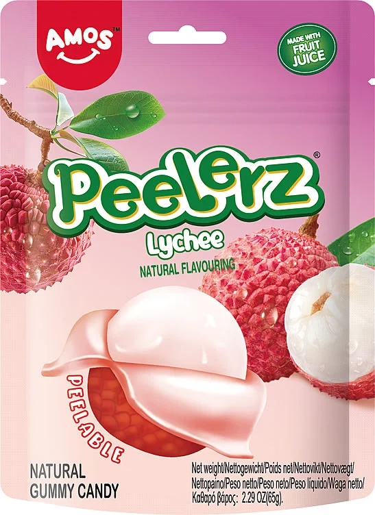 Peelerz Gummy Litchi 65g Amos