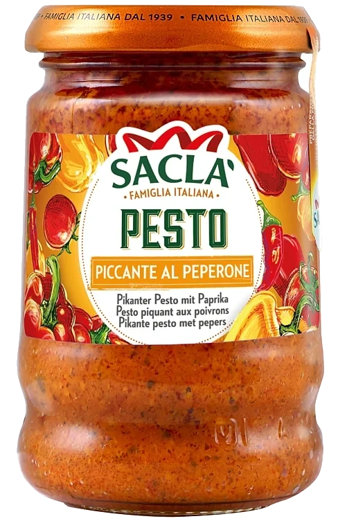 Pesto Al Chilli \pesto Piccante Al Peperone 190g Sacla