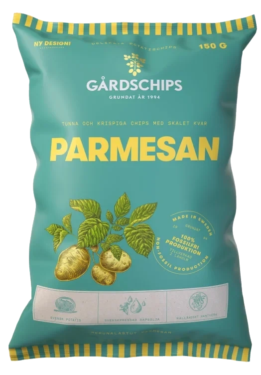 Potatischips m/Parmesan 150g Gårdschips