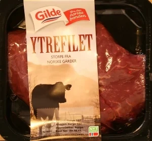 Storfe Ytrefilet skivet Ca330g Gilde