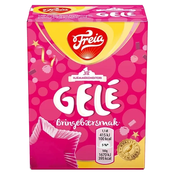 Gele Bringebær 125g Freia