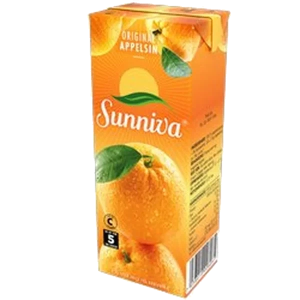Sunniva Orig Appelsinjuice 12x0,25l Helt Brett