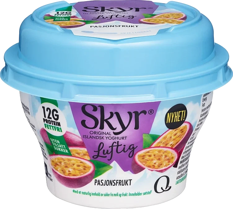 Skyr luftig pasjonsfrukt beger  130g