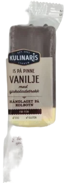 Vanilje m/Sjokoladetrekk Pinneis 75 ml Kulinaris