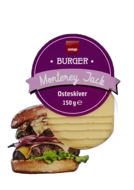 Burger Slices, Montery Jack, Coop, 150g