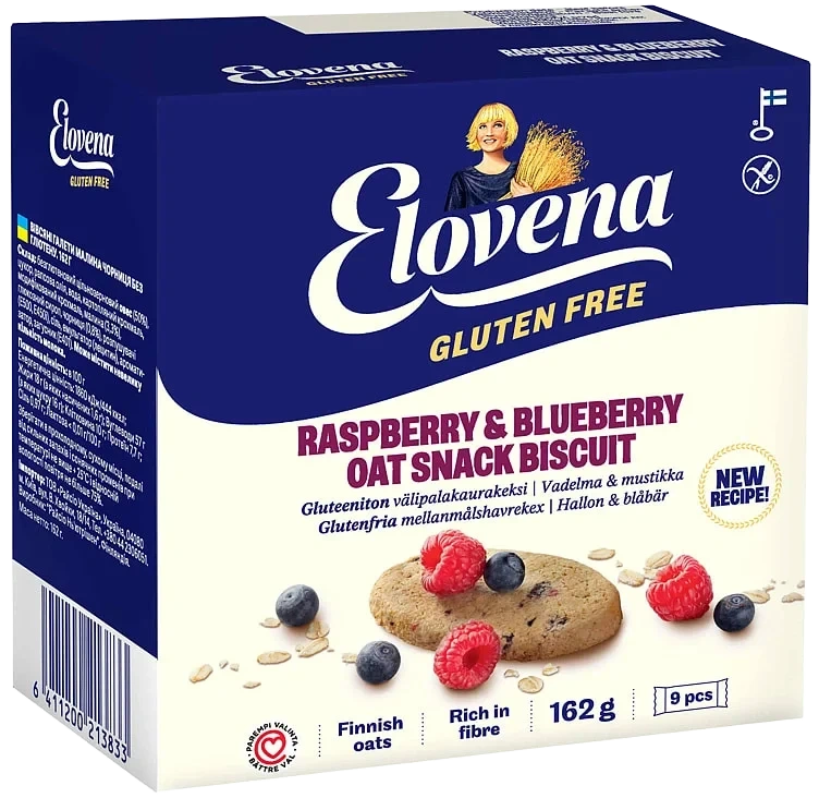 Elovena Havrekjeks m/Bær Glutenfri