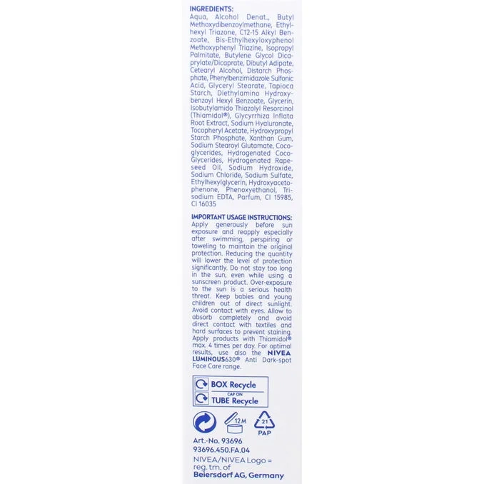 Solskydd Ansikte Dark Spot SPF 50