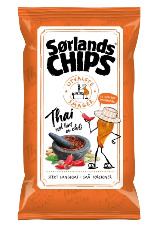 Sørlandschips Thai 100g Utvalgte Smager