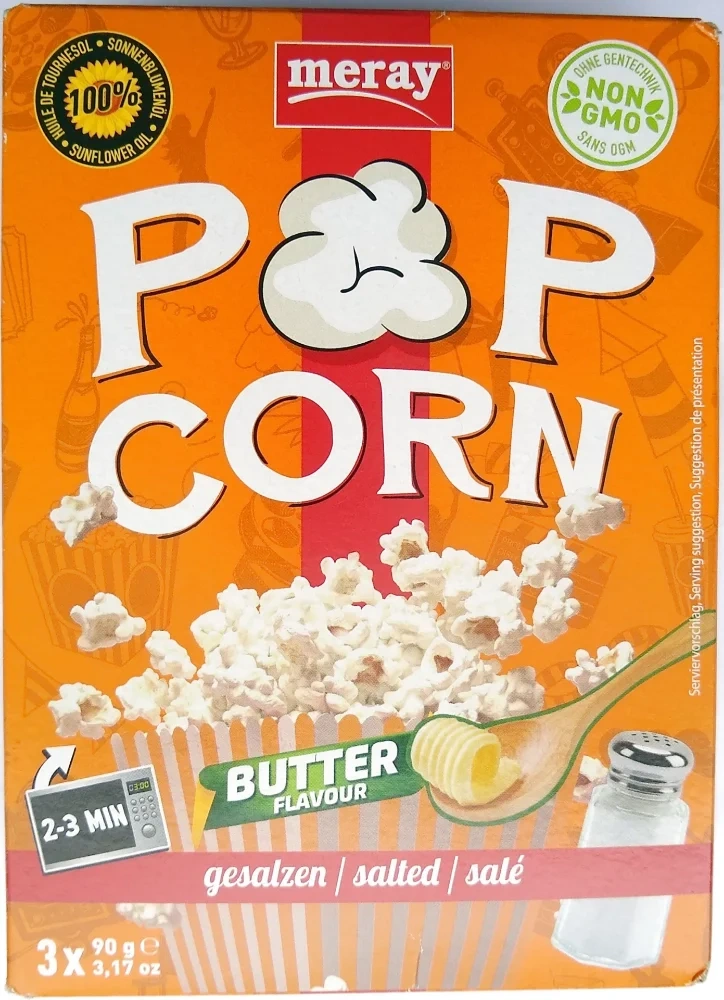 Meray Popcorn Smør Salt Micro 3-pack 270g