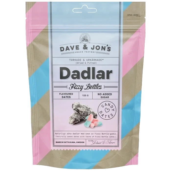 Dadlar Fizzy Bottle 125g Dave & Jon's