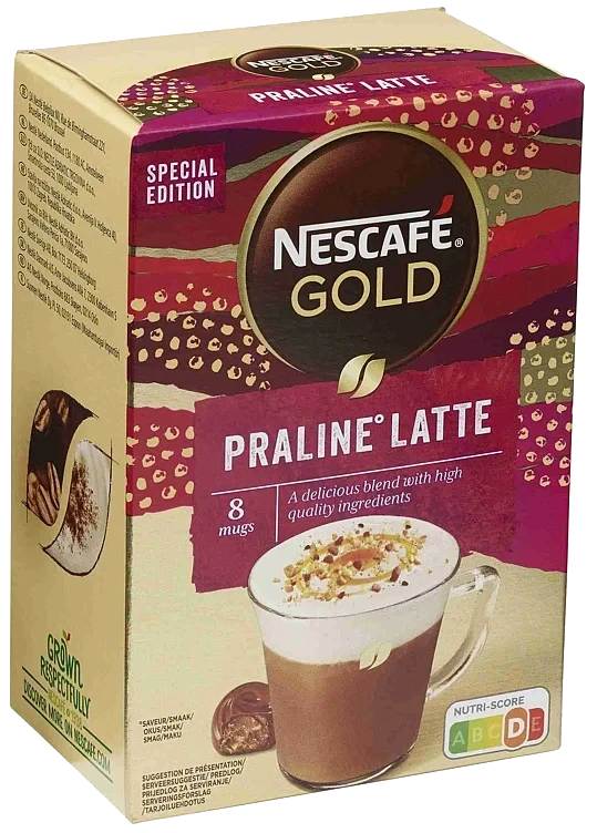 Nescafe gold praline latte  144g