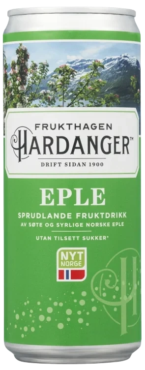 Eplebrus 0,33l boks Frukthagen Hardanger