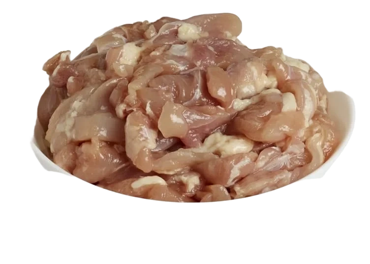 Kylling Lårkjøtt Strimlet 10mm 2.5kg Porsjonsfryst Vestfold Fugl