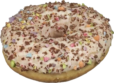 Donut White Crushed Candy 48stk Krt Bakehuset