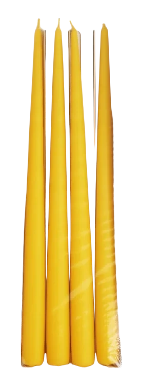 Festlys Gul 32cm 4stk Unik