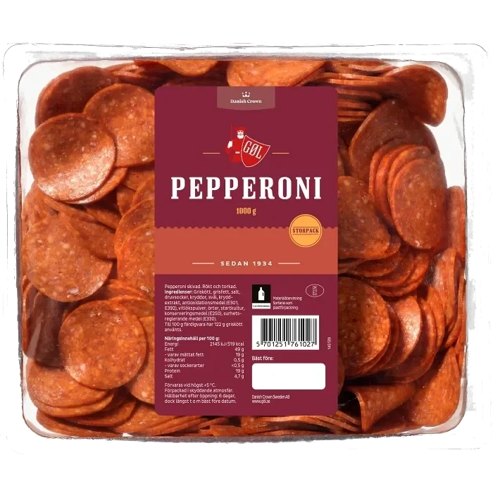 Salami Pepperoni Skivad 1kg Göl