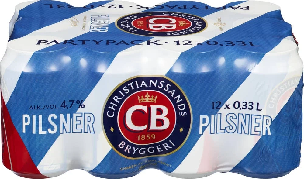 CB Pilsner 12 x 0,33L, 3,96 l